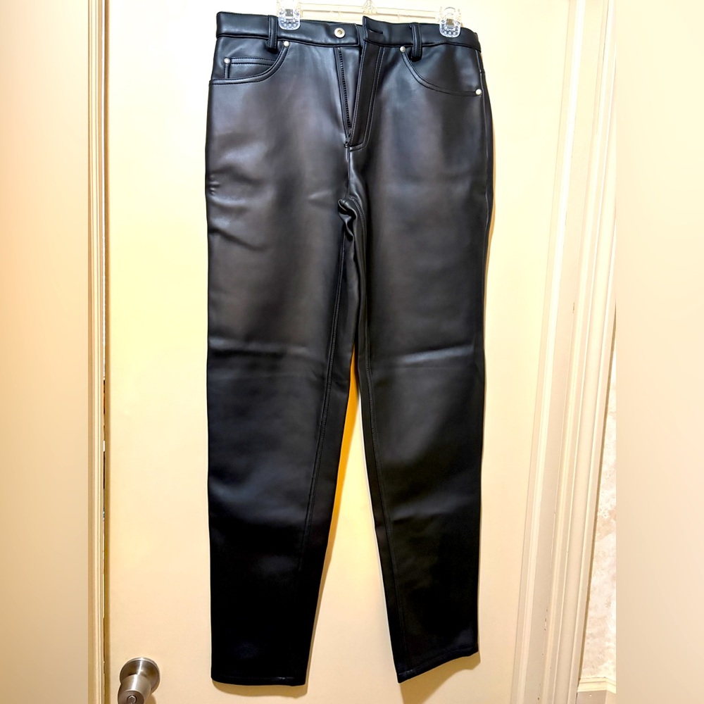 Men’s faux leather pants